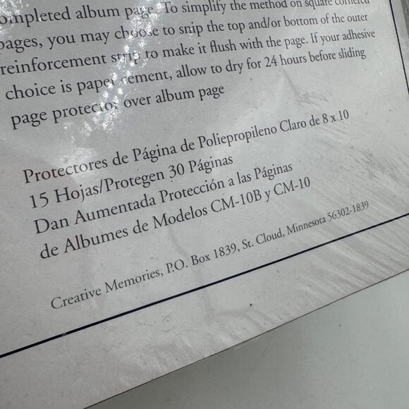 Creative Memories 8" x 10" Scrapbook Refill Pages 15 Sheets Craft - Picture 4 of 6